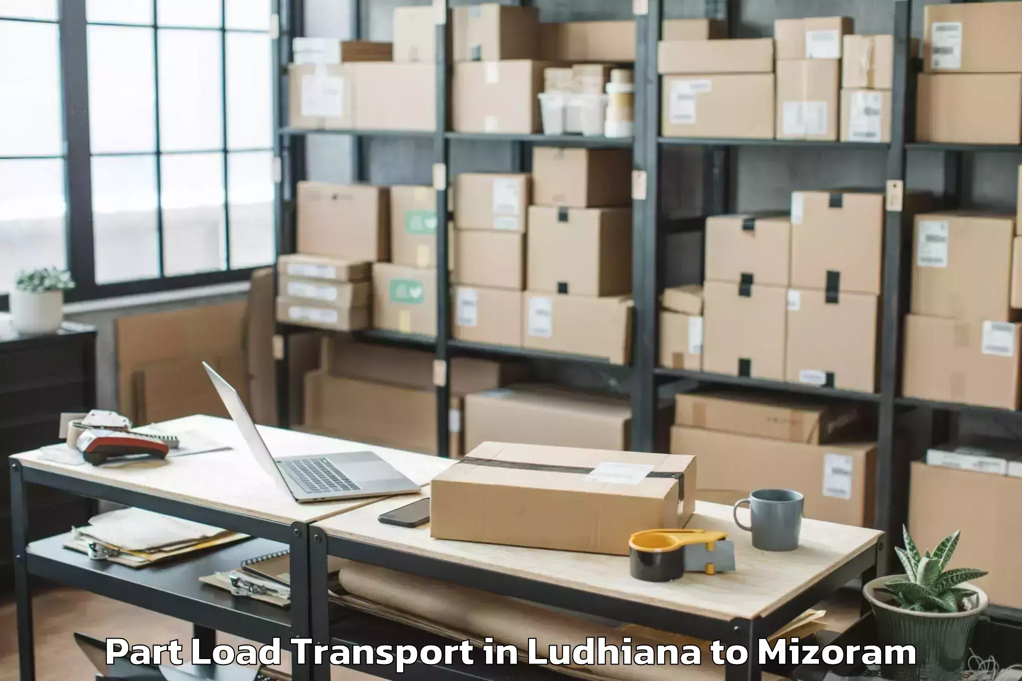 Top Ludhiana to Mizoram Part Load Transport Available